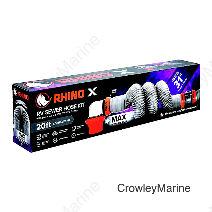 Camco 39390 Rhino X RV 20' Sewer Hose Kit
