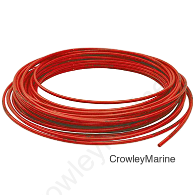 Nylon Air Tubing, 3/8" x 100Ft, J844 Nylon, Red (249891)