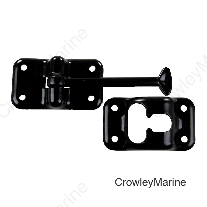 JR Products Plastic T-Style Door Holder, 3.5" Black