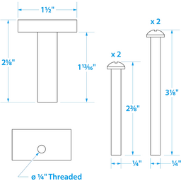Seachoice Mounting Bolt and Isolator Kit for Motorguide Trolling Motors, Stainless Steel Screws thumbnail-0