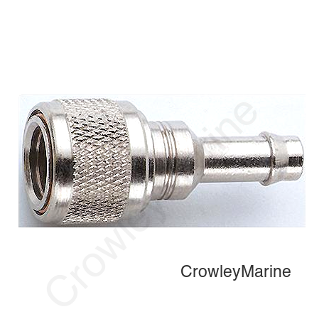 Attwood Fuel Connector For Chrysler/Force Nickel Plated Brass 5/16" Barb