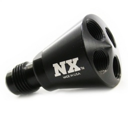 Nitrous Express 4 Port Showerhead Distribution Block w/-6 Male - Black thumbnail-2