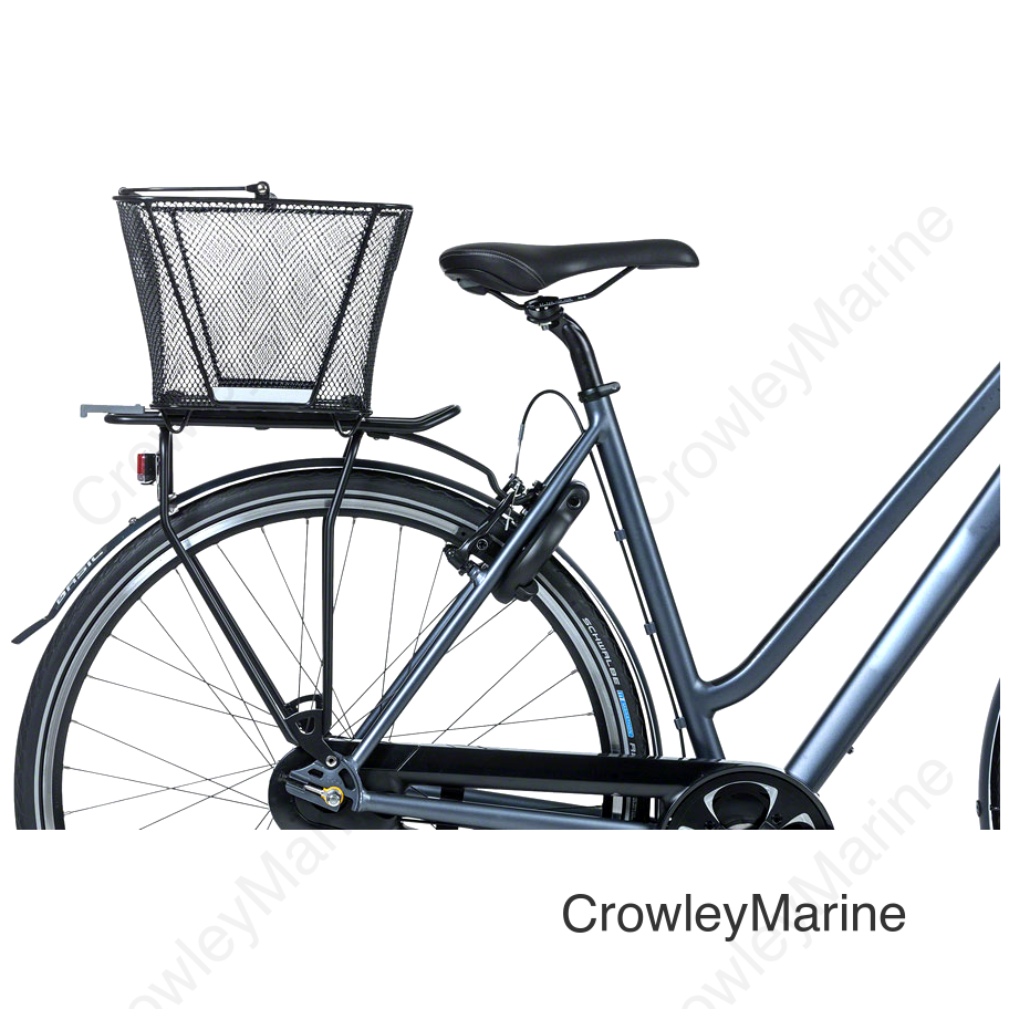 Basil Lesto MIK Rear Basket MIK Attachment Black