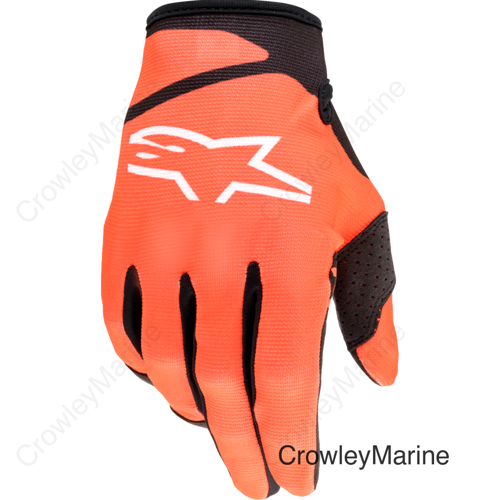 YOUTH RADAR GLOVES ORANGE/BLACK LG