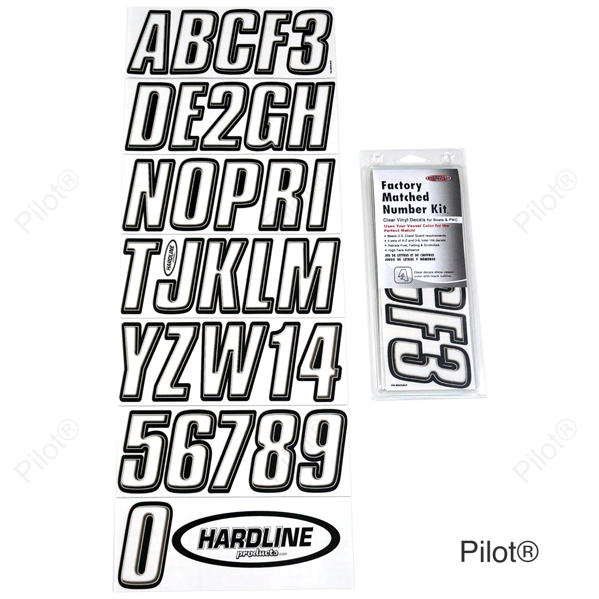 I.D. Sticker Kit - 800 Series - Clear
