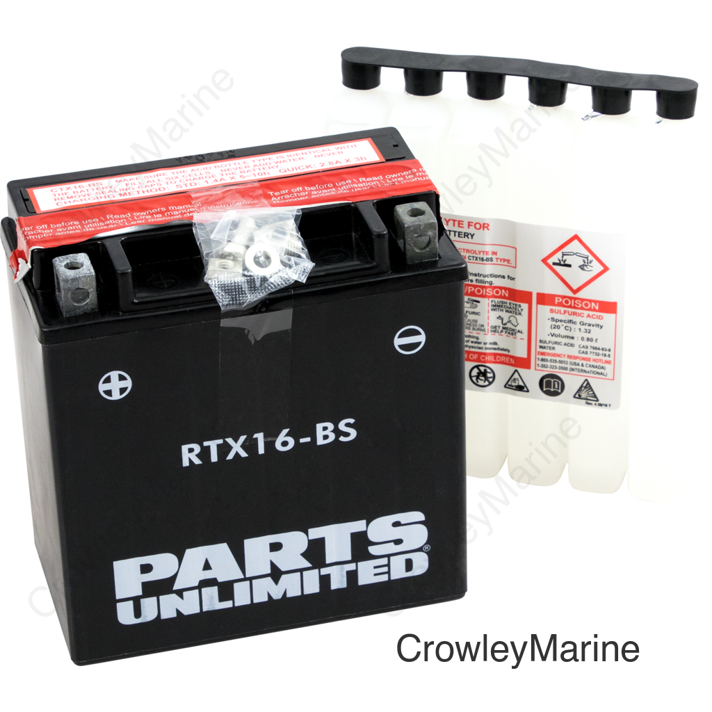 BATTERY YTX16-BS .8 LTR