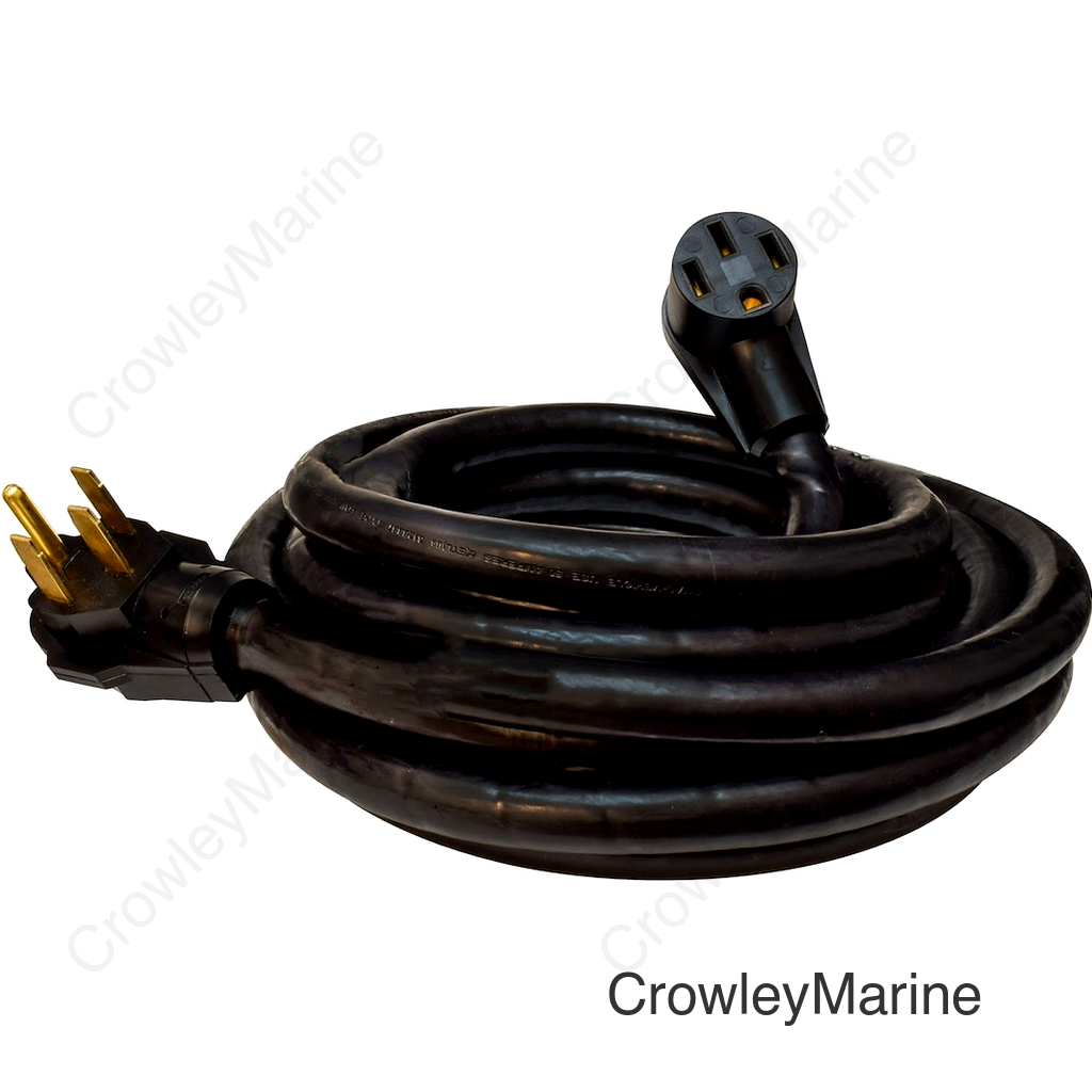 50A 25' EXT CORD  BLACK  BULK