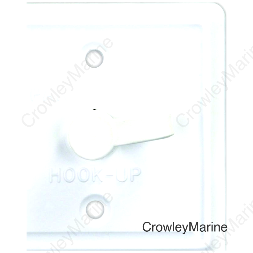 SQUARE CABLE TV PLATE  PW