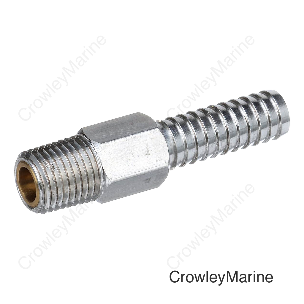 Seachoice Anti-Siphon Valve, 1/4 in. NPT, 3/8 in. Hose, Aluminum, Meets USCG Regulations