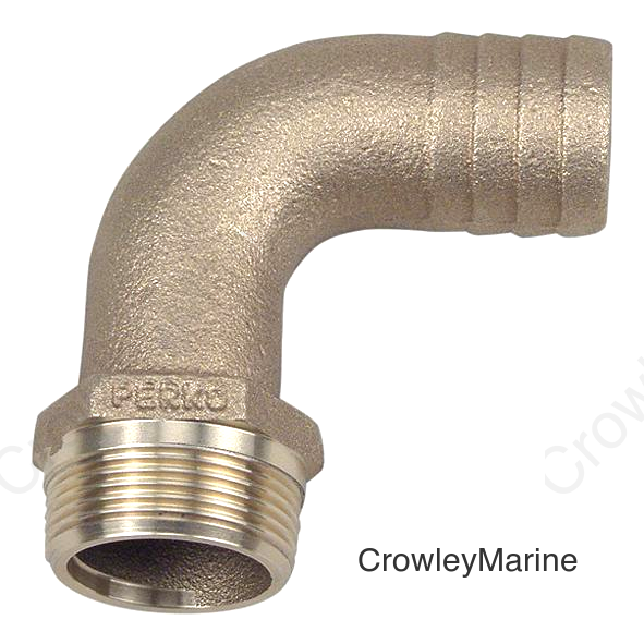 1 90 Deg Pipe To Hose Adapte