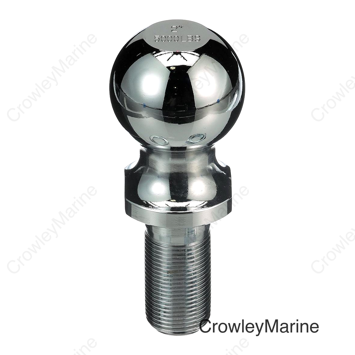 Seachoice Trailer Ball, 2 in., 3/4 X 2-5/16 in. Shank, 3,500 Lb. Capacity, Chrome Finish