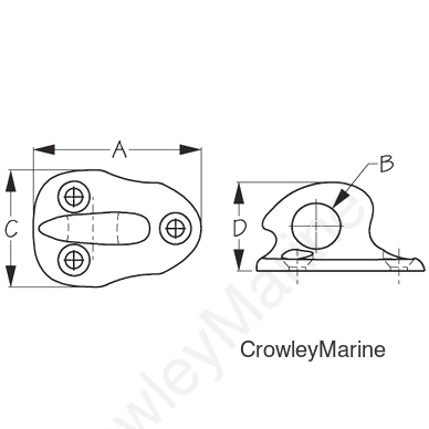 Stainless Steel LIFT/TOW EYE (048280)