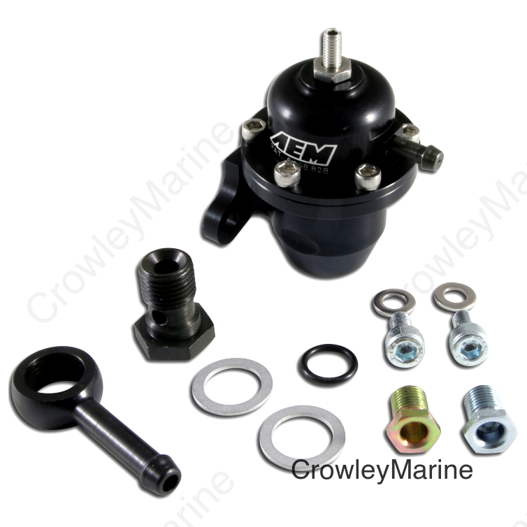 AEM 96-97 Acura CL / 94-97 Accord / 96-00 Civic Ex Black Adjustable Fuel Pressure Regulator