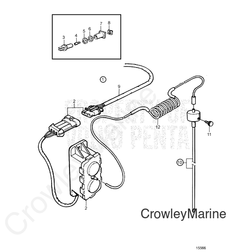 Nut(V2) - Volvo Penta (3851614)