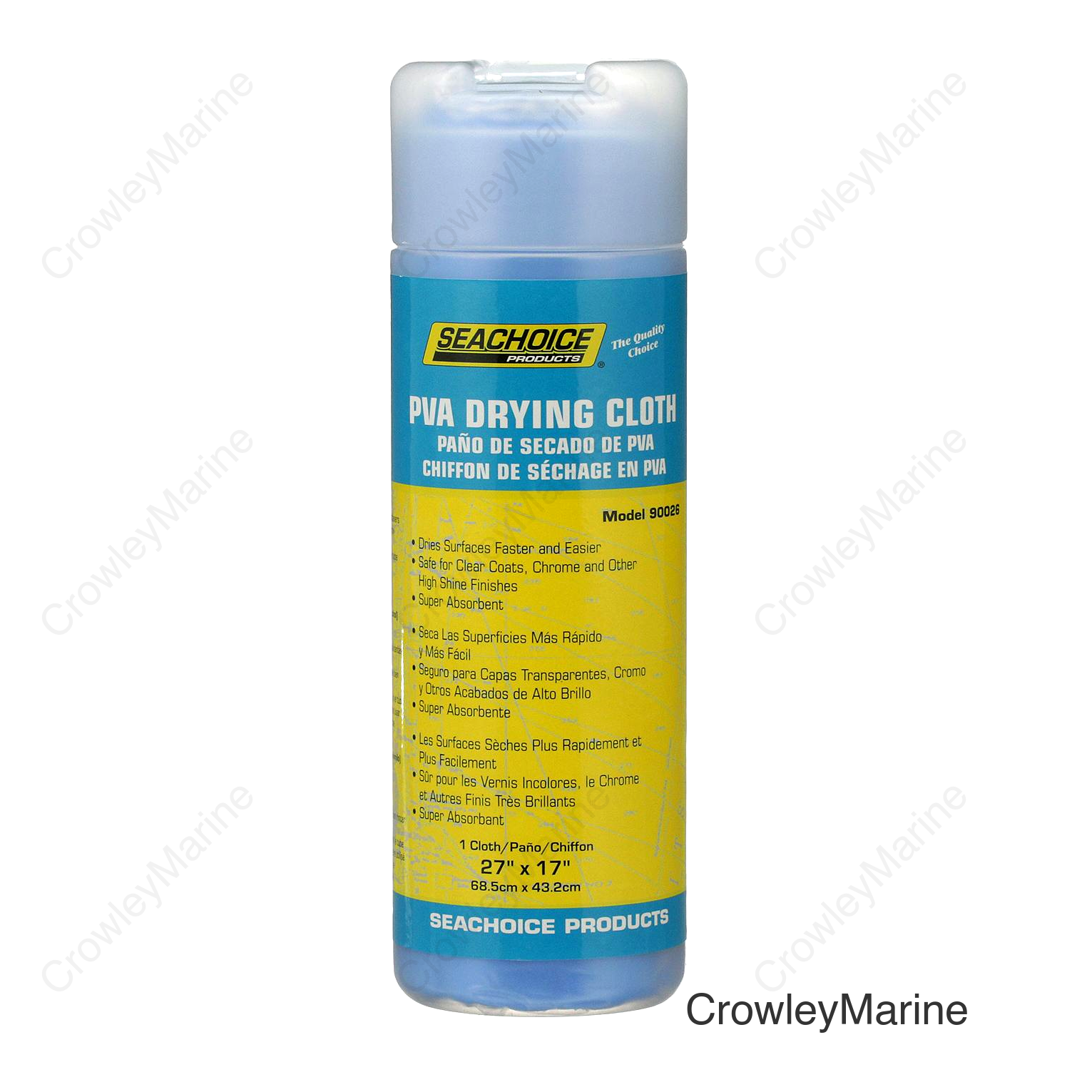 Seachoice PVA Drying Cloth, Blue, 27 In. X 17 In.