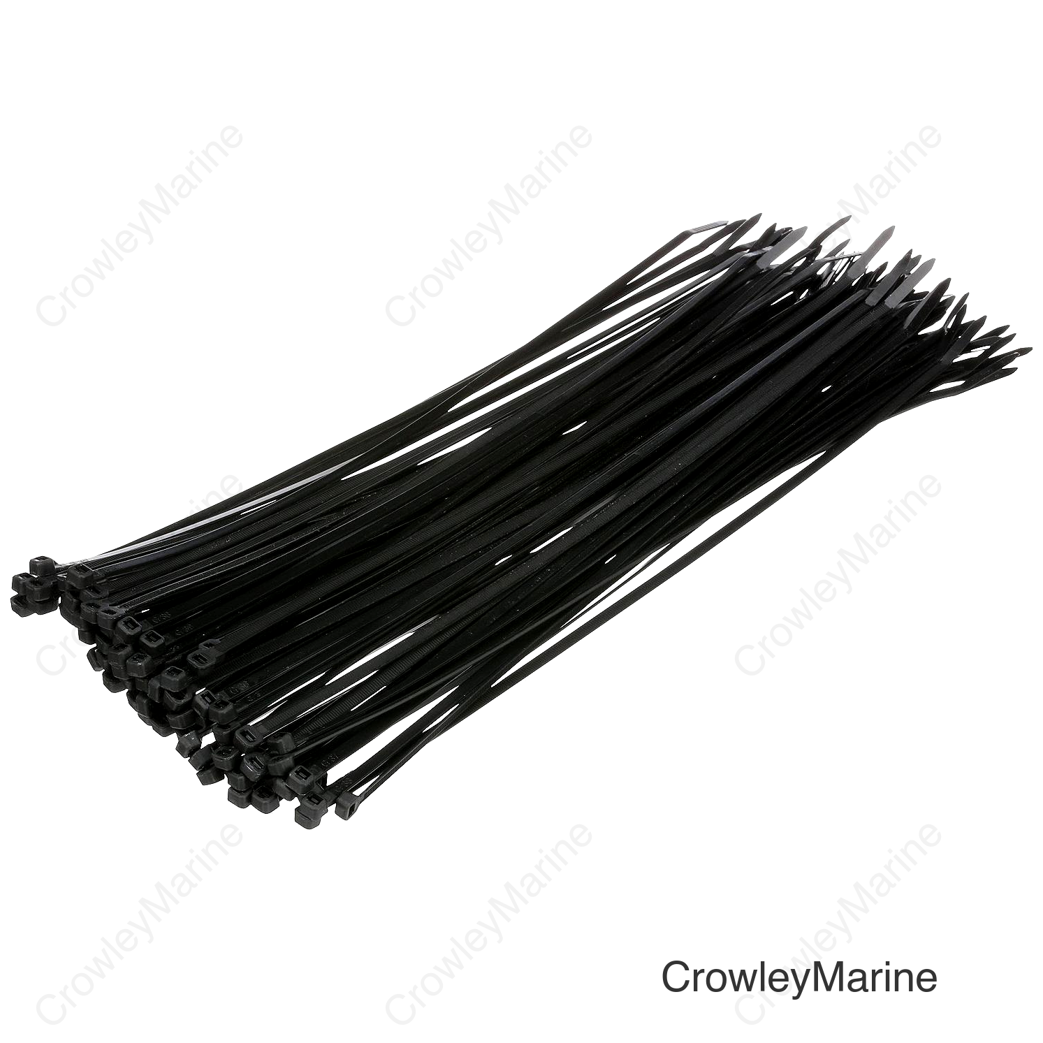 Seachoice Cable Ties, 14 in. Long, 50 Lbs. Max Load, UV Black, Pack of 500