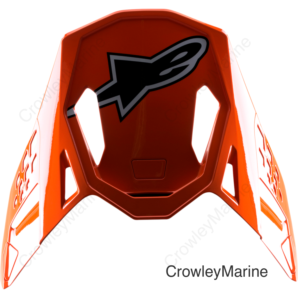 Supertech M8 Visor - Factory - Blue/Fluo Orange/Fluo Yellow