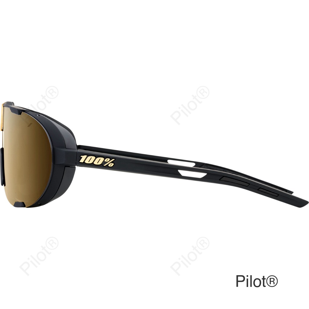 Westcraft Sunglasses - Soft Tact Black - Soft Gold Mirror