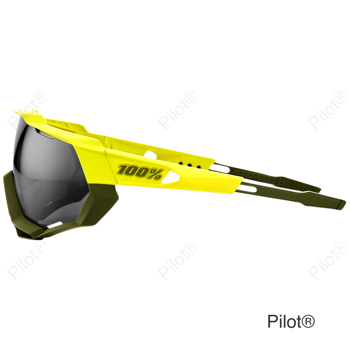 Speedtrap Sunglasses - Yellow - Black Mirror Lens