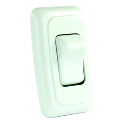 JR Products Single RV Rocker Switch Assembly with Bezel thumbnail-1