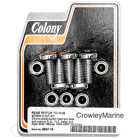 BRAKE ROTOR HARDWARE REAR TORX SCREW KIT