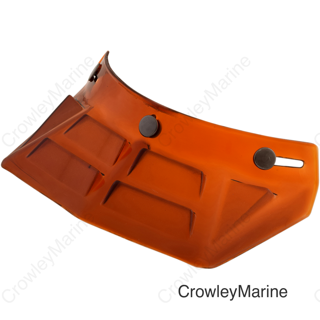 Vintage 3-Snap Visor - 6-Vents - Amber