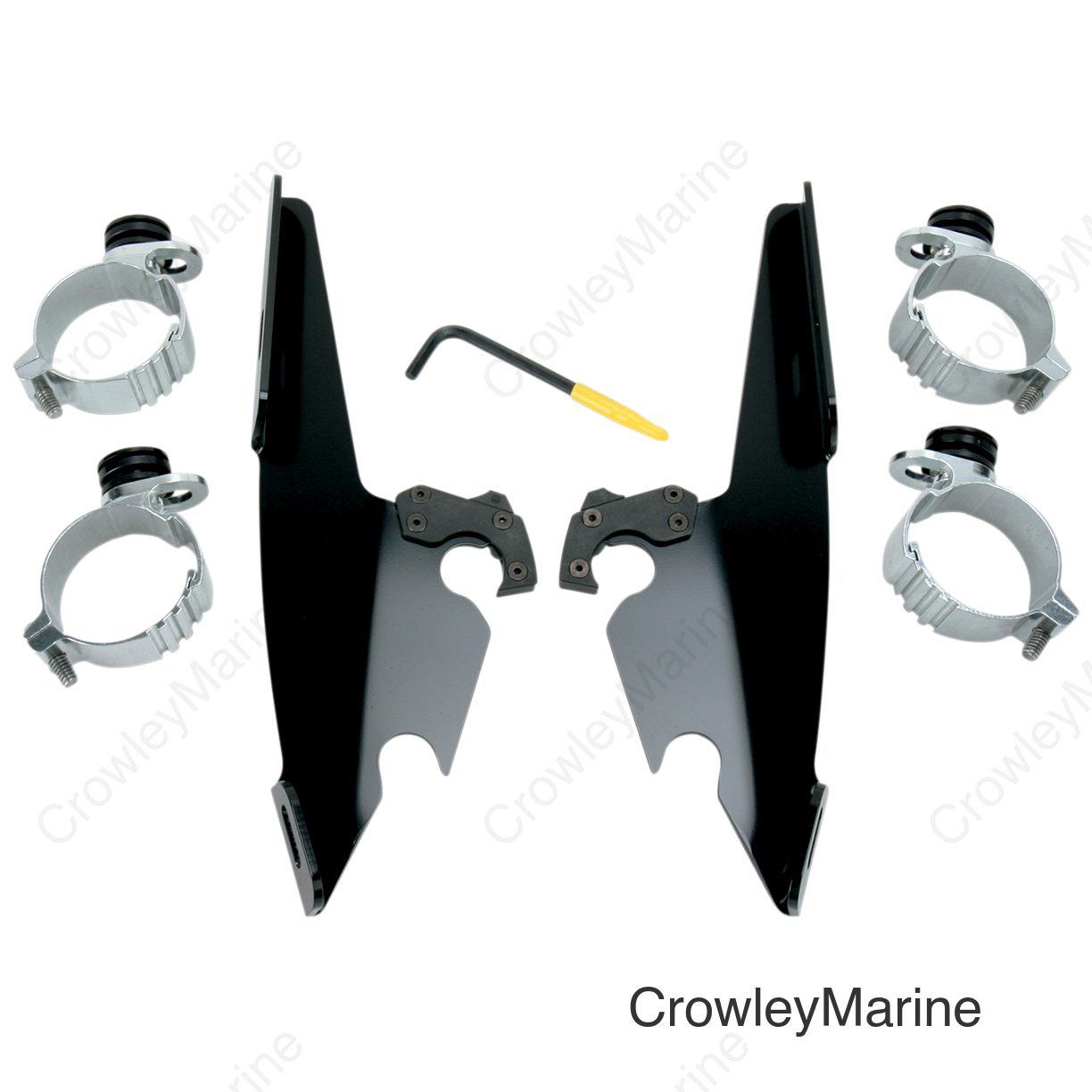 Fats/Slim Trigger Lock Mounting Kit - Black - Dyna