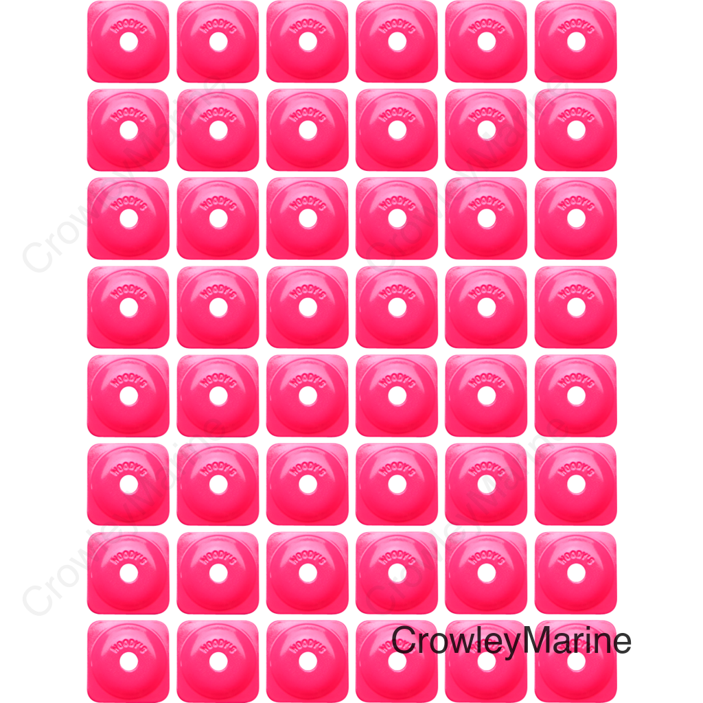 Support Plates - Pink - Square - 48 Pack