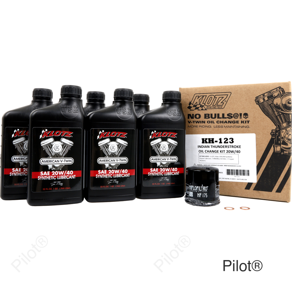 Oil Change Kit - Indian Thunderstroke - 20W-40