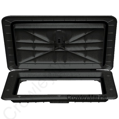 Locking, 13" x 23-1/4", Black