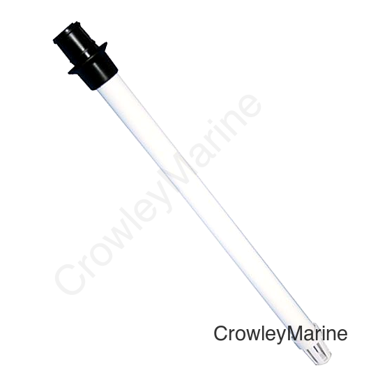 T-H Marine Push In Overflow Drain Tube Straight Fits All T-H 1-1/8" Thru Hulls,  12" L
