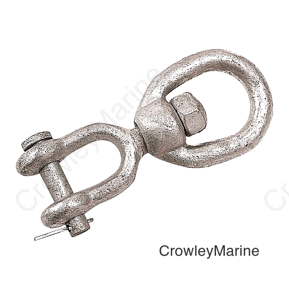 Sea-Dog 181208 Galvanized Jaw & Eye Swivel, 5/16", Bulk