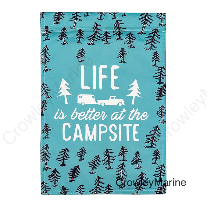 Camco 53308 Camp Themed Yard Flag, Tree Sketch
