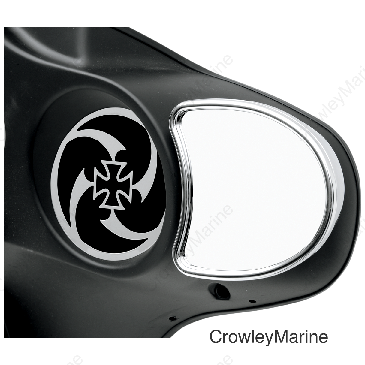 MIRROR CHR FRG MNT FLHT