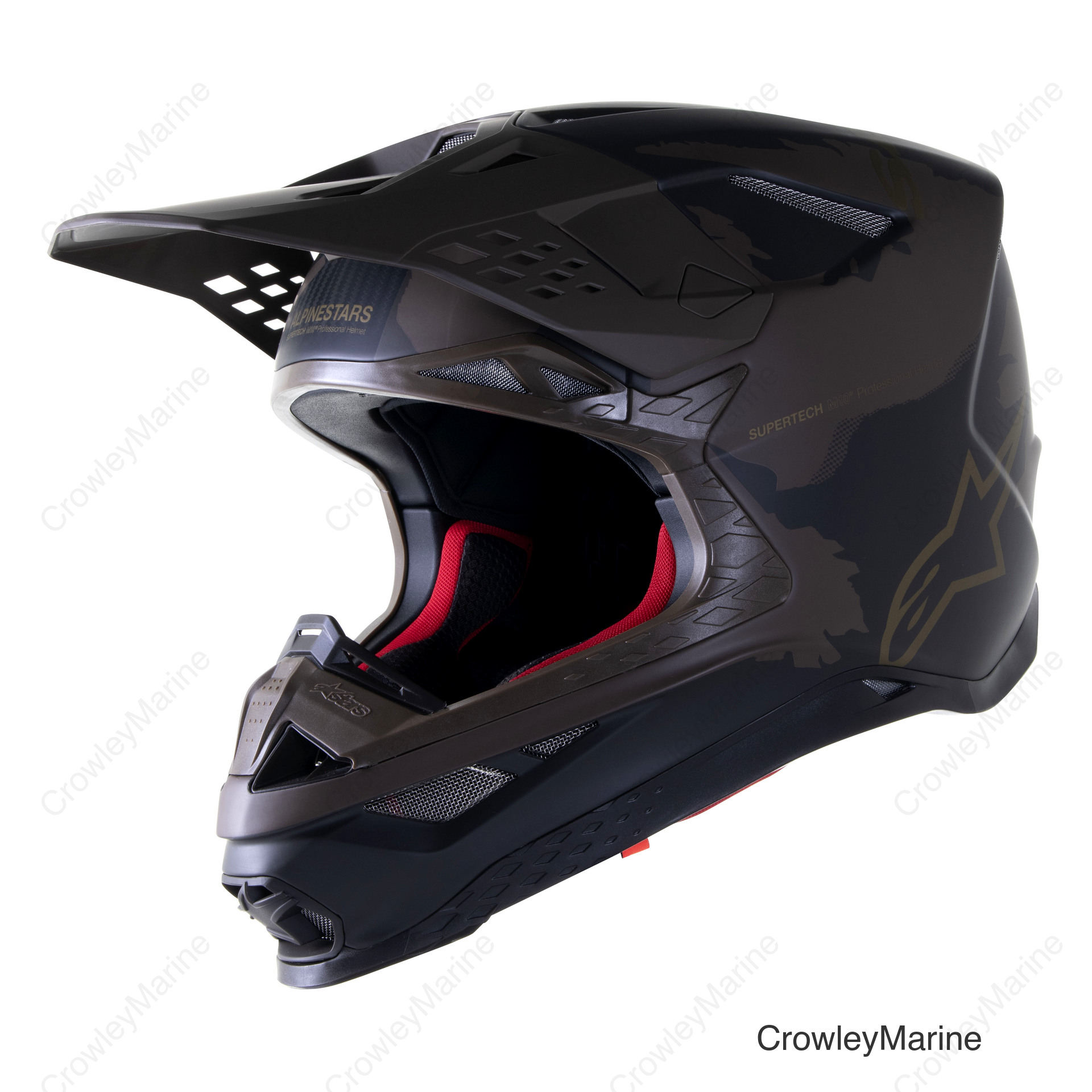S-M10 LE SQUAD 23 HELMET DARK BROWN/KANGAROO GOLD MD