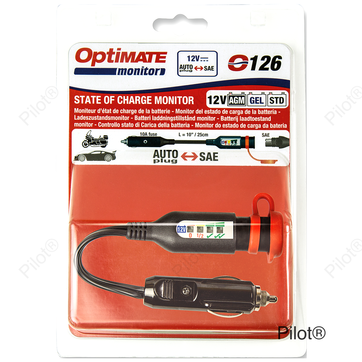 OptiMate™ Monitor O-126 - AUTO Plug to SAE