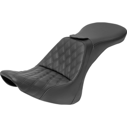 Explorer Seat - With Backrest - Lattice Stitched - Black - FLSTN thumbnail-3