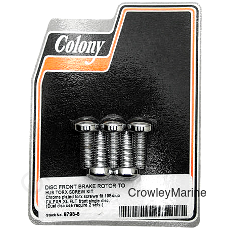 BRAKE ROTOR HARDWARE FRONT TORX SCREW KIT