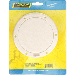 Seachoice White Pry-Up Deck Plate, Watertight, Up to 4-3/8 in. Diameter thumbnail-4