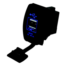 SeaDog 426520 Double USB 12V to 24V Input Rocker Switch Power Socket thumbnail-0
