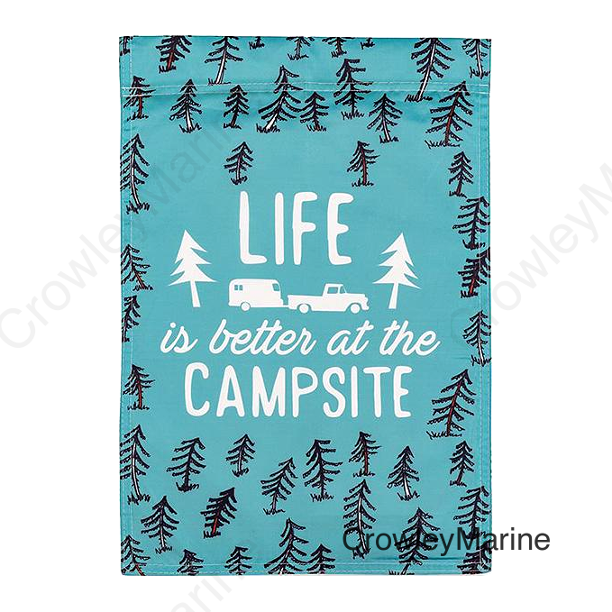 Camco 53308 Camp Themed Yard Flag, Tree Sketch