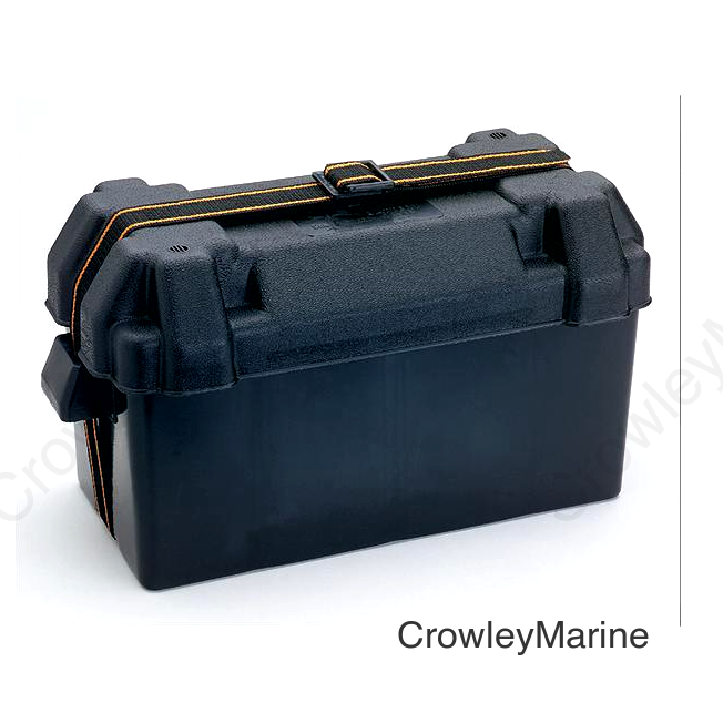 Attwood 90841 Large Battery Box, Black, Vented - Fits Group 29/31