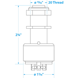 Seachoice 3-Position Heavy Duty Ignition Starter Switch thumbnail-0