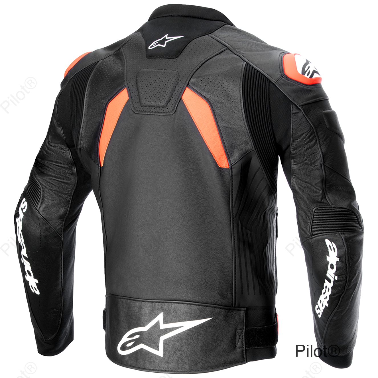 GP Plus R v4 Airflow Leather Jacket - Black/Red/White - US 46 / EU 56