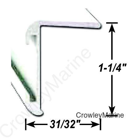 AP Products 021852018 Long Leg Insert Corner Molding, 8' Polar White