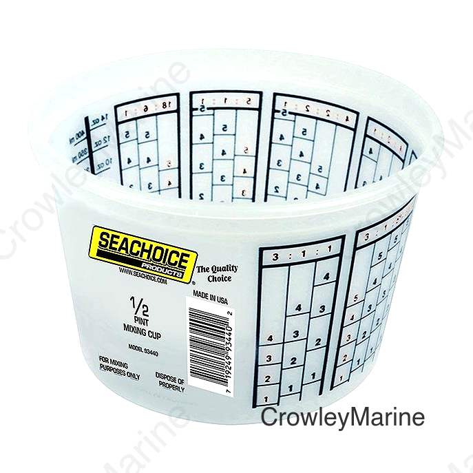 Seachoice 93440 Paint Mix Container, 1/2 Pint