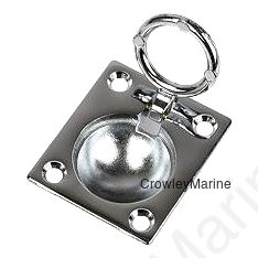 Sea-Dog 2224101 Ring Pull, Chrome, A:2-1/2" , B:2", C:3/16", D:1/8", E:1-1/2", #8 FH