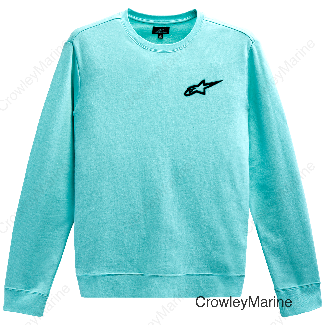 Ageless Crew Fleece - Aqua - Medium