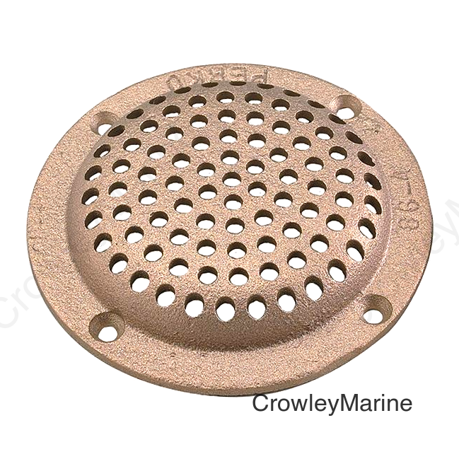 4" Round Bronze Strainer for 1-1/4" & 1-1/2" T-Hulls
