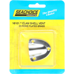 Seachoice Clam Shell Vent, 1-5/16 In. X 1-1/2 In., Chrome-Plated Brass thumbnail-0